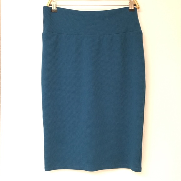 ❌SOLD❌ LuLaRoe Teal Cassie Skirt - Size M - Picture 4 of 8